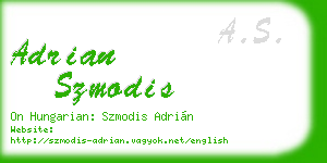 adrian szmodis business card